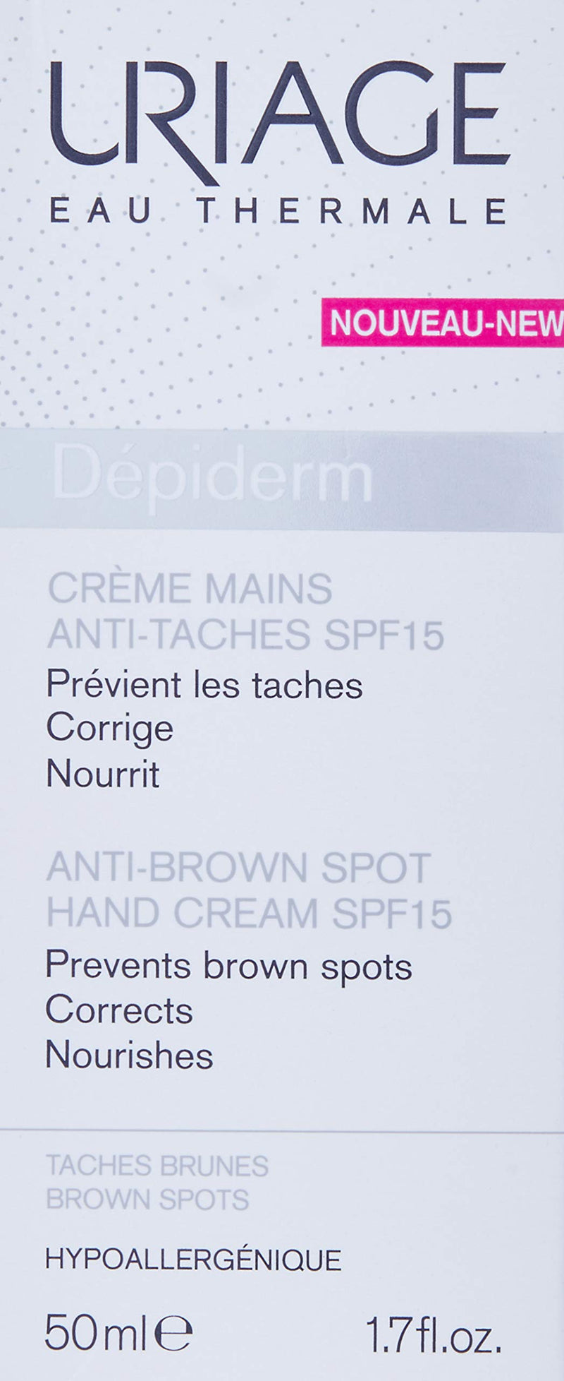 Uriage Depiderm Anti-Brown Spot Hand Cream, 50 ml - NewNest Australia