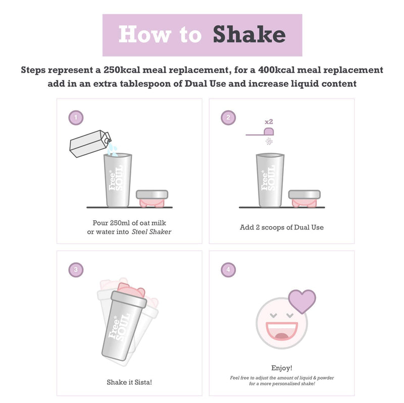 Free Soul Dual Use High Protein Vegan Meal Replacement Powder for Weight Loss Control for Women with 25 Added Vitamins and Minerals | 15 Servings | 510g (Vanilla) Vanilla - NewNest Australia