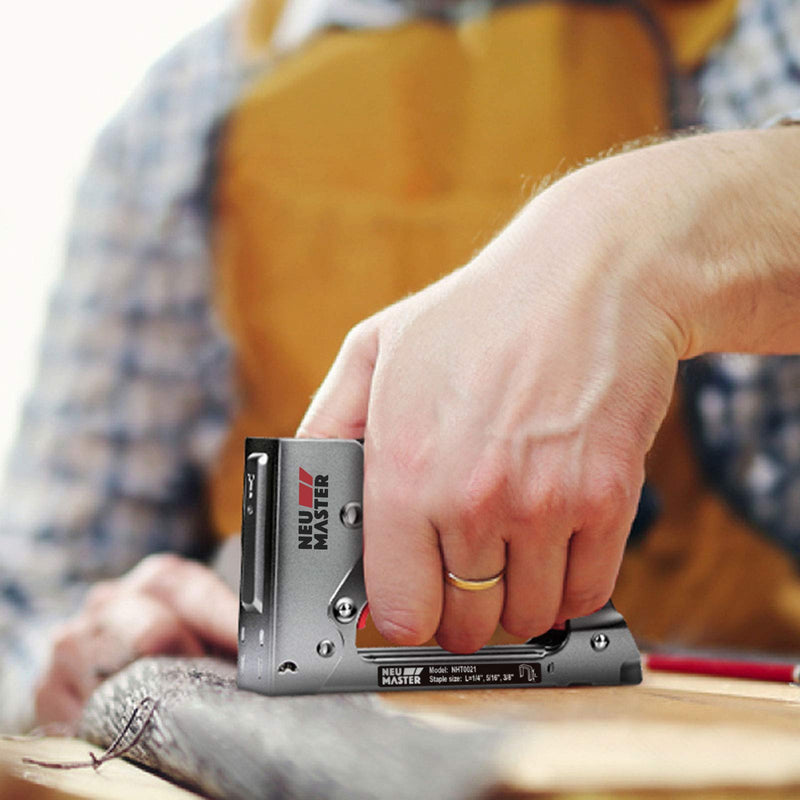 Staple Gun NEU MASTER, Light Duty Stapler Kit Come with 1600 pcs 5/16,3/8 inch JT21 Staple Strip, All Steel Tacker for General Repairs, Crafts, Upholstery, Decorating. - NewNest Australia