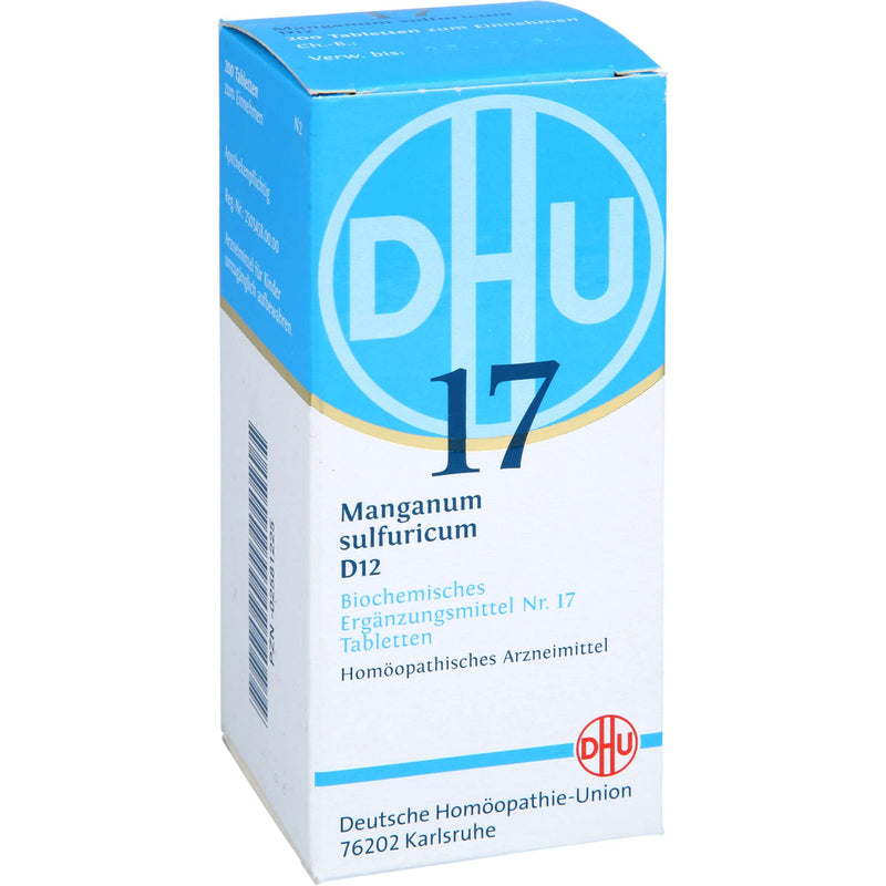 DHU Schüßler salt No. 17 Manganum sulfuricum D12 tablets, 200 tablets - NewNest Australia