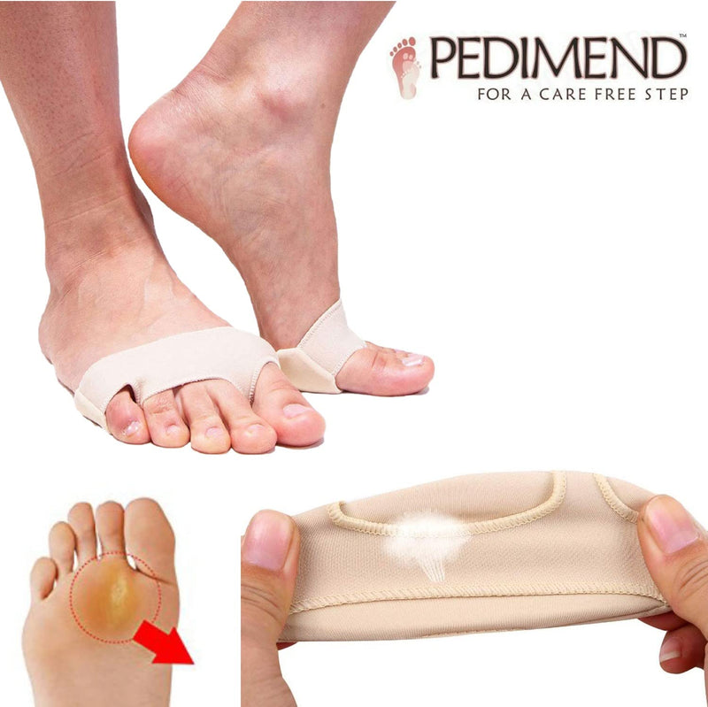 Pedimend Sesamoiditis Pain Relief Treatment Pad (2 Pair), Gel Cushions For Feet, Ball of Foot Cushions, Mortons Neuroma Metatarsal Support Pads, Orthotic Shoe Inserts, Foot Care - NewNest Australia