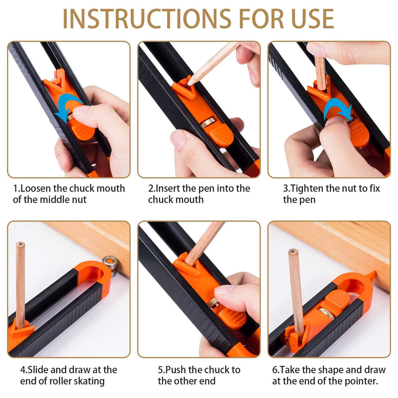 PAGOW Contour Gauge Scribe Tool, Precise Profile Duplicator, Irregular Shape Profile Tool for Woodworking, Van Conversion Projects, Construction Carpenter, Panel, Tiles and Laminate - NewNest Australia