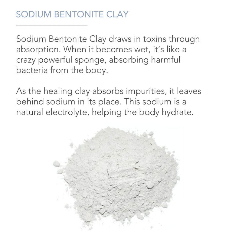 Pure Bentonite Powder for DIY Detox Bath & Facial Mask, Pure Indian Healing Clay for Burns, Mastitis, Inflamed or Chapped Skin (8.0 oz) - Pure Body Naturals - NewNest Australia