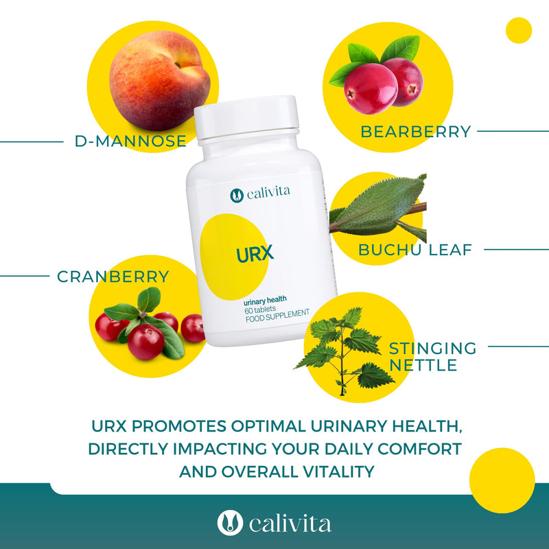 URX - Cystitis Treatment for Women - D Mannose Tablets for Urinary Infections - UTI Treatment for Woman - D-Mannose, Cranberry, Stinging Nettle Leaf & Herbs - 60 Tablets - NewNest Australia