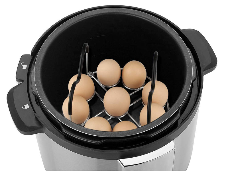 Egg Steamer Rack Trivet with Heat Resistant Handles for Instant Pot Accessories 5,6,8 Quart & Pressure Cooker, Stainless Steel 1Pcs - Egg Steamer Rack - NewNest Australia