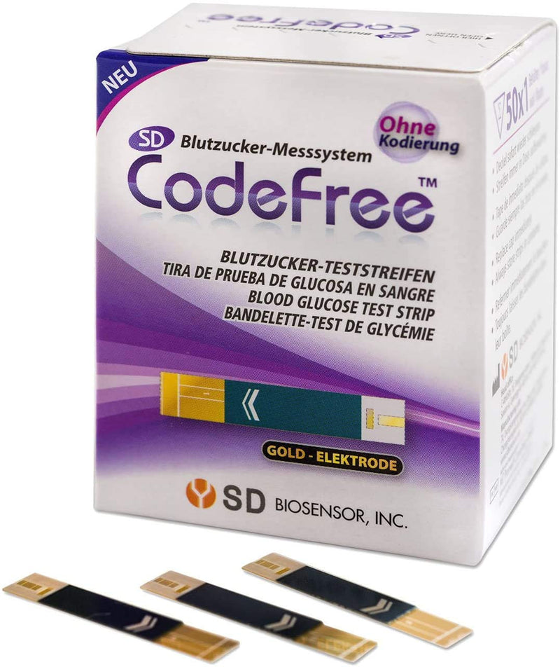 SD Codefree Blood Glucose Test Strips Pack of 50 - NewNest Australia
