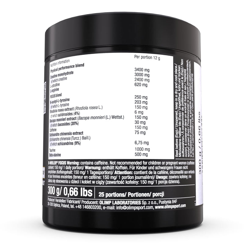 OLIMP SPORT NUTRITION- R-Weiler Focus nutritional supplement for more performance and concentration. Takes your pre workout booster to a whole new level! | Flavor: Cola (300 g) - NewNest Australia