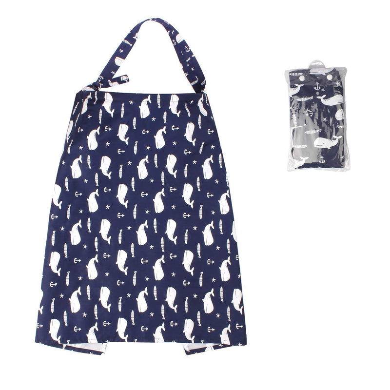 UHINOOS Nursing Cover,Infinity Soft Breastfeeding Cotton for Babies with No See Through Cotton for Mother Nursing Apron for Breastfeeding (Blue) Blue - NewNest Australia