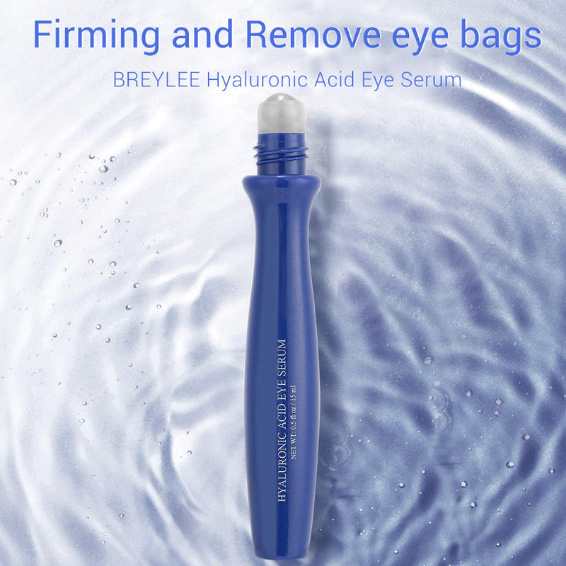 Eye Serum, Roll-on Hyaluronic Acid Eye Serum, Anti-Aging Hydrating Eye Serum Moisturizing Eye Care Remove Dark Circles Wrinkles Fine Lines (15ml) - NewNest Australia