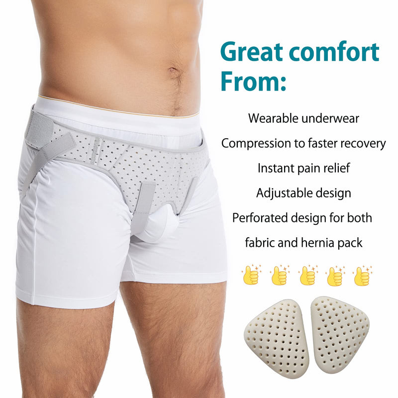 HEERTEEAJ Hernia Belts for Men,Hernia Belt for Women Pain Relief Recovery, Hernia Belt for Inguinal with Removable Pad and Adjustable Waist Strap,Hernia Belt,Hernia Truss Not Slipping Large - NewNest Australia