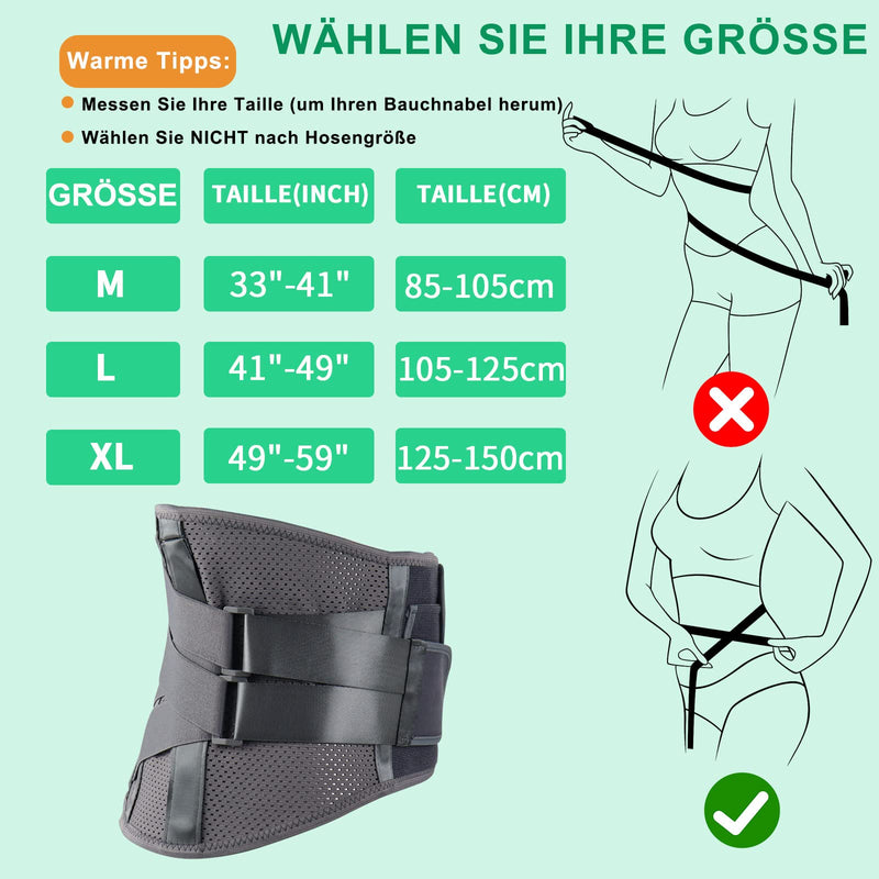 Hongjing Back Support Belt For Lower Back Pain Relief With 7 Struts, Lumbar Support Belt With Breathable Mesh For Heavy Lifting And Sciatica Pain Relief (Xl) - NewNest Australia