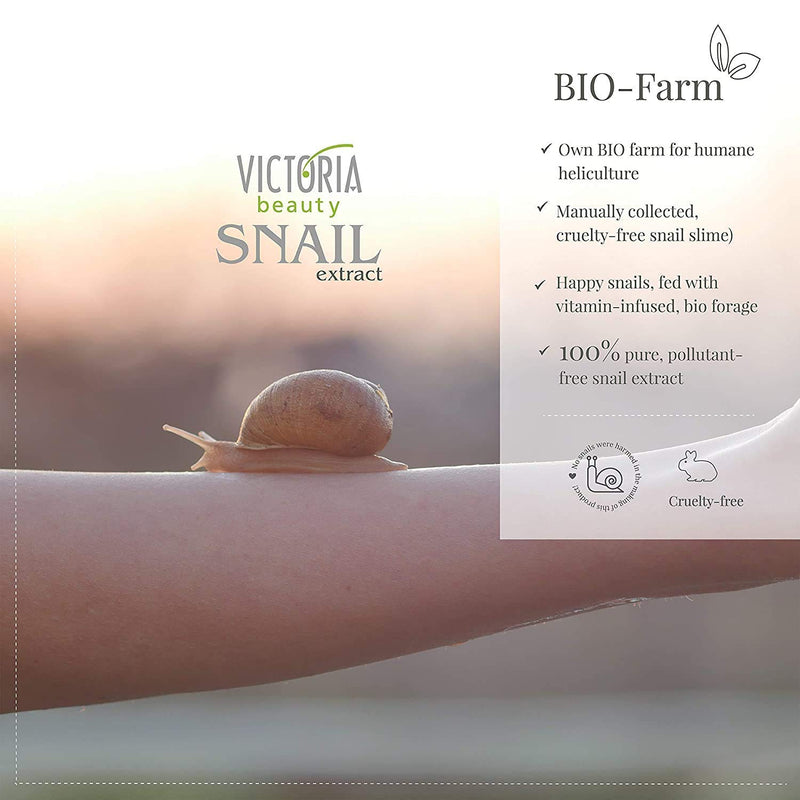 Victoria Beauty Moisturising and Anti-Aging Hand and Nail Cream with Snail Extract for Dry, Damaged, Irritated, or Itchy Skin 100 ml - Smooth and Silky Softness! - NewNest Australia