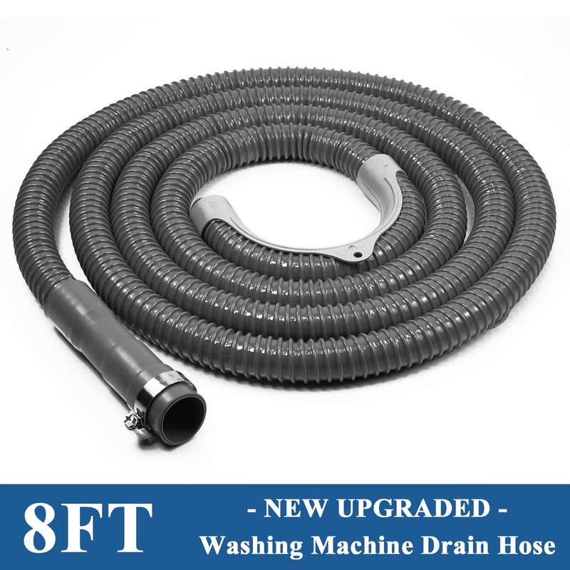 Funmit 8Ft Universal Washing Machine Drain Discharge Hose Flexible Extension Hose High Quality Fit for Most Household Washing Machines - NewNest Australia