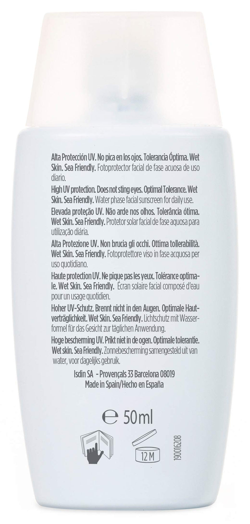 ISDIN Fusion Water SPF 50 50ml | Daily facial sun cream | Ultra-light texture - NewNest Australia