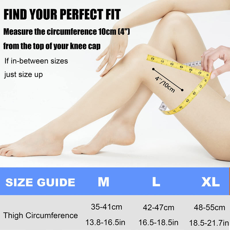 KGONE 2 Pack Knee Support Brace for Women, Compression Knee Sleeve for Arthritis, Joint Pain, Pain Relief, Meniscus Tear, Injury Recovery, Fitness, Running, Work Out, Gym, Hiking, Sports L - NewNest Australia