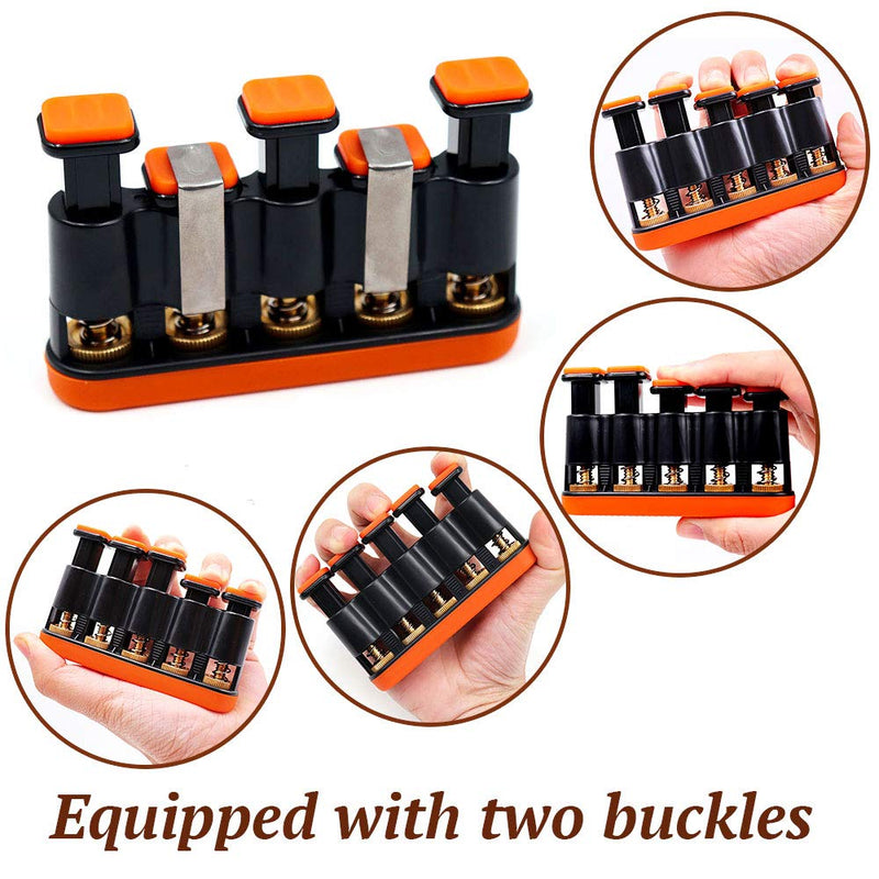 DILIMI Finger Strengthener,Guitar Beginner Exercier,Finger Trainer,Hand Grip Strength Trainer for Athletes,Musicians & Physical Therapy Orange - NewNest Australia