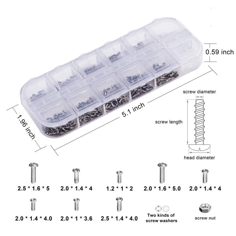 Eyeglass Repair Kit, Glasses Repair Tools with Glasses Screws, Precision Screwdriver kit, Cleaning Cloth and Tweezers, Suitable for Eyeglass, Mobile Phones, Watches - NewNest Australia