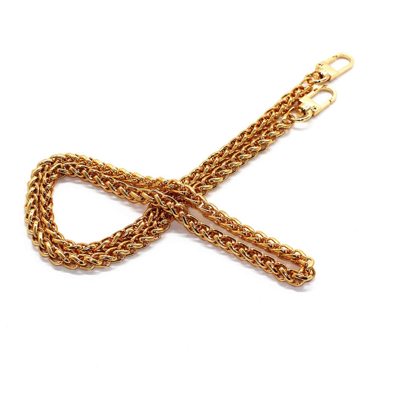 Model Worker Iron Lantern Chain Strap Handbag Chains Purse Chain Straps Shoulder Cross Body Replacement Straps with Metal Buckles (Gold, 23.6") Gold 23.6" - NewNest Australia