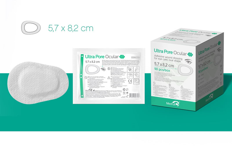 Medrull Ultra Pore Ocular Eye Patch 50Pcs Set – Wound Dressings Eye Wash for Sensitive Eyes – Self-Adhesive Sterile Patches for Eyes – Ideal for Post-Op Care, Medicinal Products - NewNest Australia