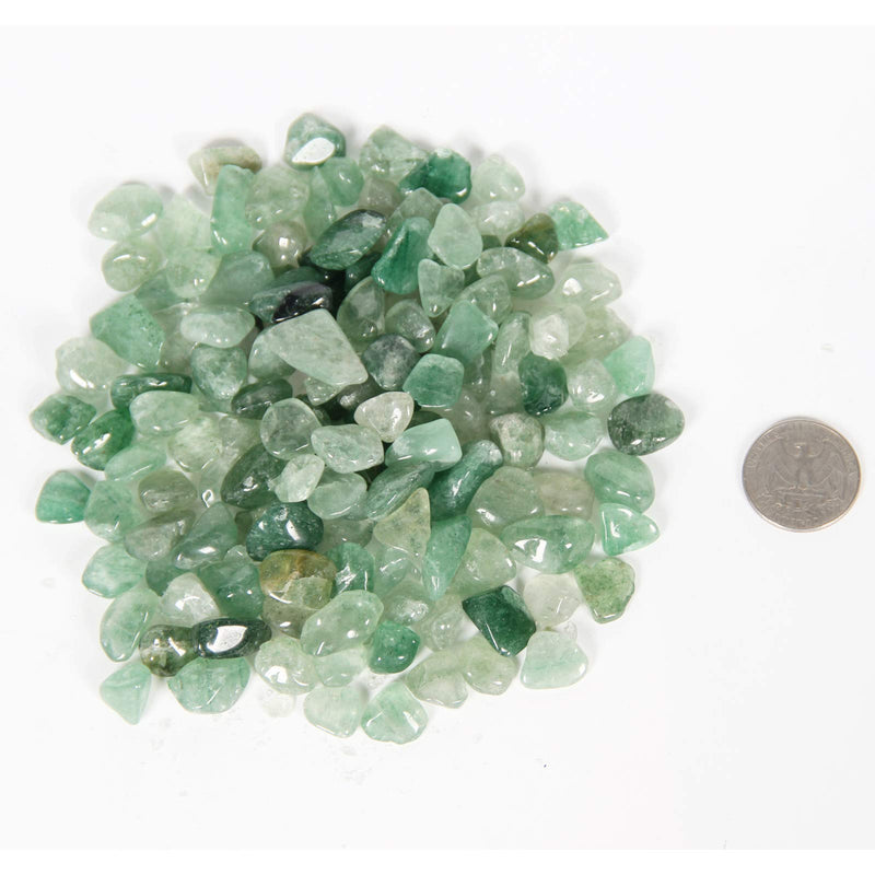 1.1lb Natural Green Strawberry Quartz Crystal Chips-Green Strawberry Quartz Healing Crystals Chips, Crushed Crystal Gemstones for Crafts, Beautiful Package for Gift (Green Strawberry Quartz) - NewNest Australia