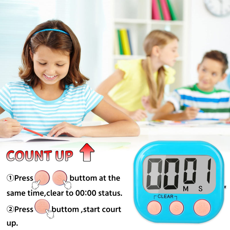 Classroom Timers for Teachers Kids Large Magnetic Digital Timer 2 Pack Blue Green 1 - NewNest Australia