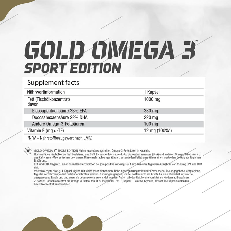 OLIMP Gold Omega 3 Sport Edition (120 capsules) - NewNest Australia