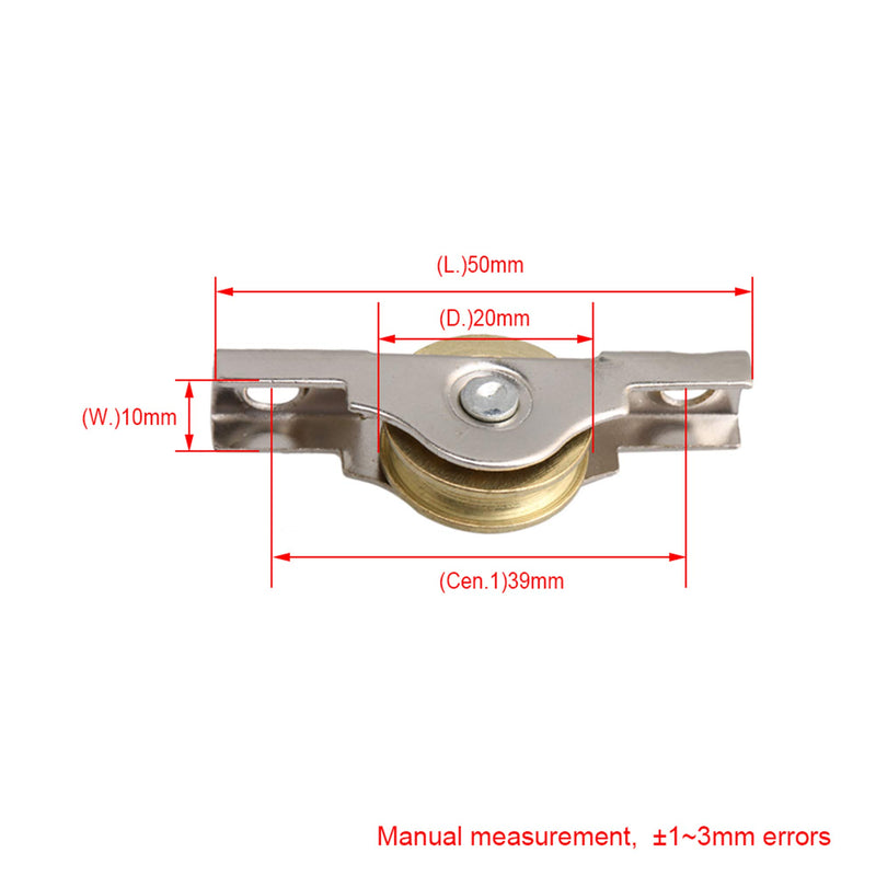 RDEXP Sliding Roller Wheel 20mm Diameter Slotted Wheel for Wardrobes Cabinet Bookcases Door Window Set of 20 - NewNest Australia