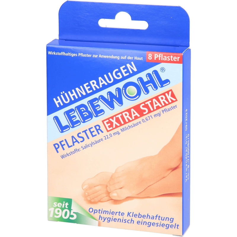 LEBEWOHL Corns Plasters Extra Strong Pack of 8 - NewNest Australia