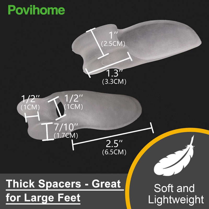 Povihome 8 Pack Bunion Cushion and Protector(1/2'' Thick), Bunion Pads, Bunion Corrector and Bunion Relief with Gel Shield, Treat Pain in Big Toe Joint, Realign Big Toe and Relieve Bunion Pain - NewNest Australia