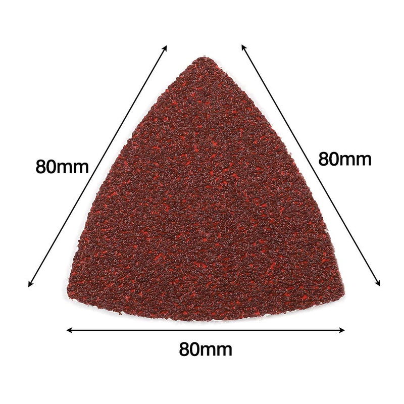 Coceca 100pcs Triangular Hook and Loop Multitool Sandpaper for Wood Sanding Fit 3-1/8 Inch Oscillating Multi Tool Sanding Pad - NewNest Australia