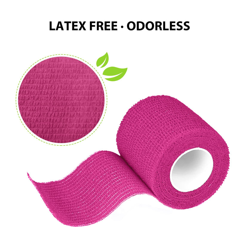 FriCARE Nonwoven Self-Adhesive Bandage, Self-Adherent Cohesive First Aid Medical Wrap, Elastic Athletic/Vet Tape for Wrist 2 Inches Wide 2 Inch x 5 Yards Purple - NewNest Australia