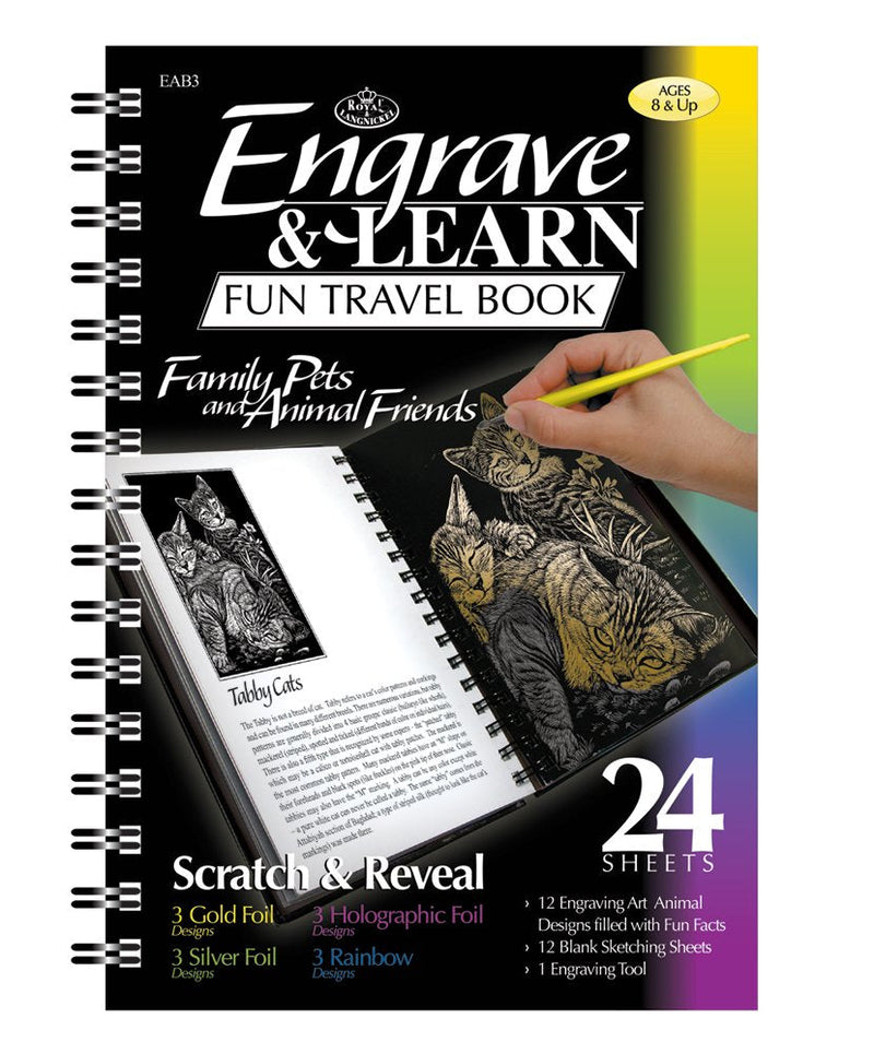 Royal and Langnickel Engraving Art Booklet, Family Pets and Animal Friends - NewNest Australia