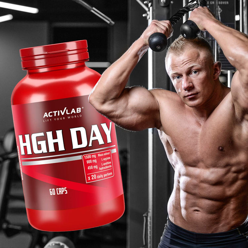 Activlab Hgh Day 60 Capsules | Maca Extract With Ornithine And Arginine | Zinc | Increase Libido, Testosterone, Muscle Mass | Regeneration | Strength Training, Martial Arts (Mma, Muay Thai, K1) - NewNest Australia
