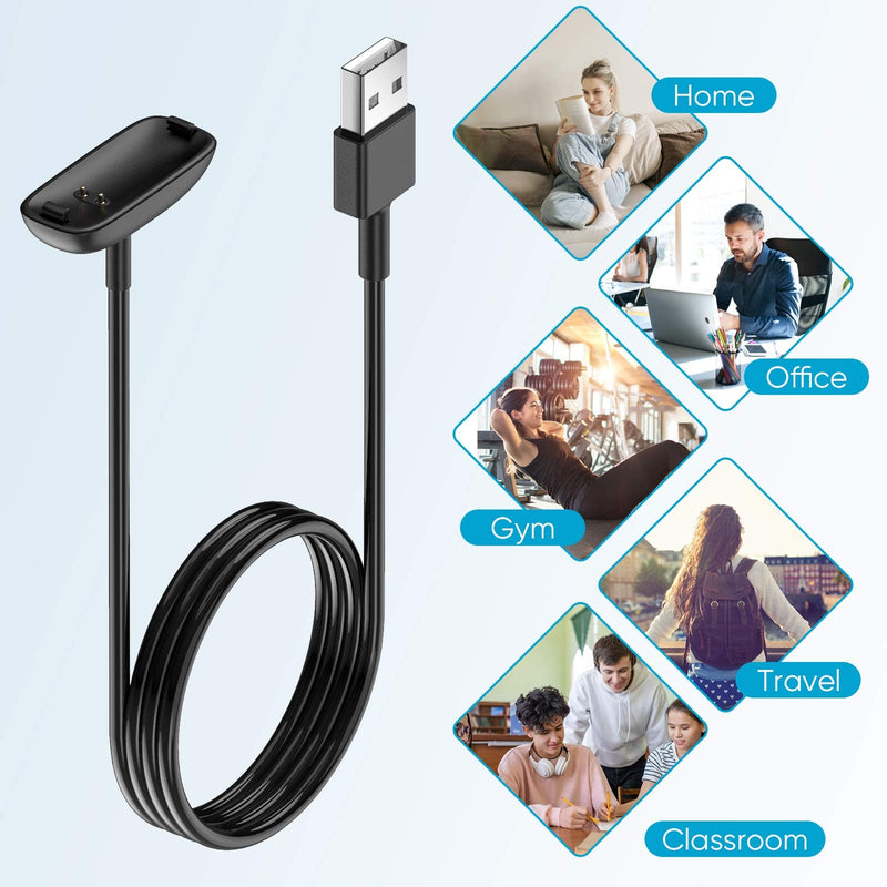 [2-Pack] Charger Cable for Fitbit Inspire 2 (Not for Inspire hr & Luxe), for Fitbit Inspire 2 Fitness Tracker, Replacement Charging Cable Accessory for Fitbit Inspire 2 (3.3 ft/1.0 ft) - NewNest Australia