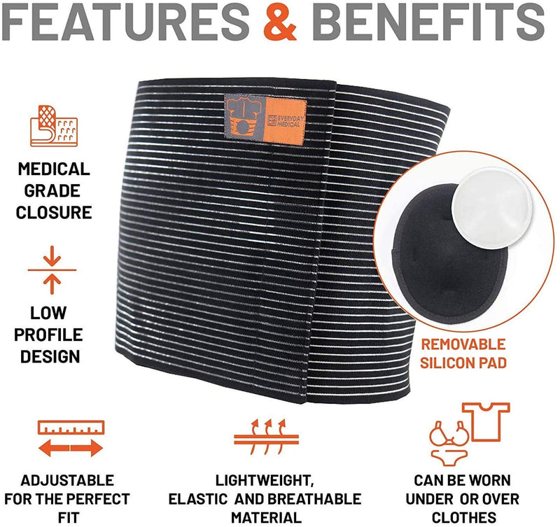 Plus Size Umbilical Hernia Support Belt I Pain and Discomfort Relief from Umbilical, Navel, Ventral and Incisional Hernias I Hernia Binder for Big Men and Large Women I L/XL Large/X-Large (Pack of 1) - NewNest Australia
