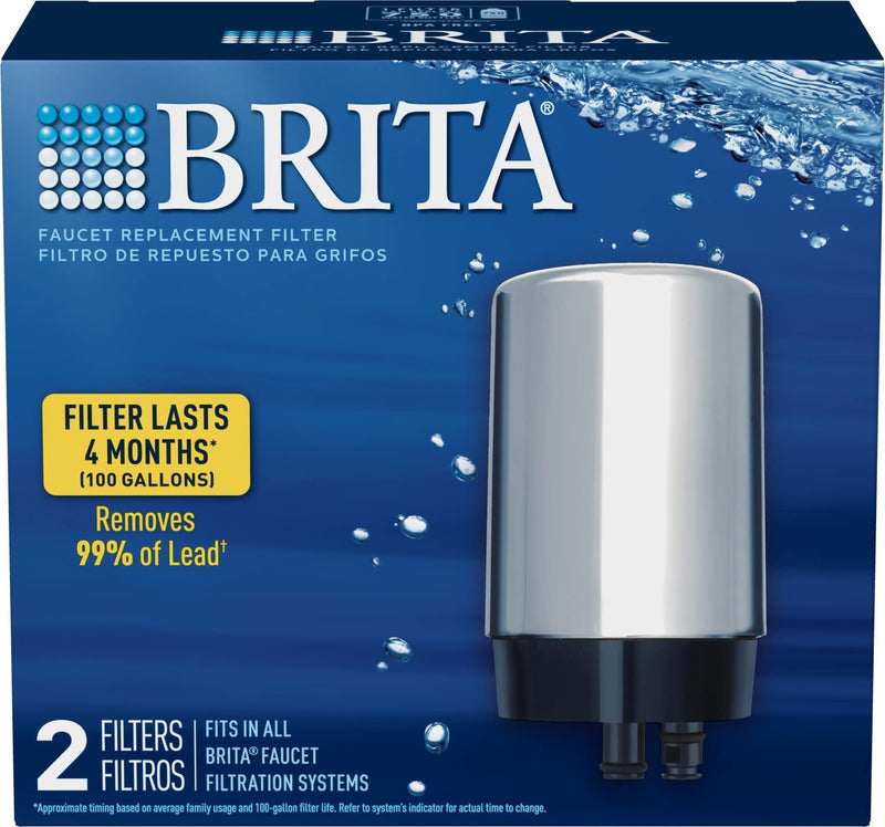 Brita Filter Replacement Faucet Mount, 2, Chrome 2 ct - NewNest Australia