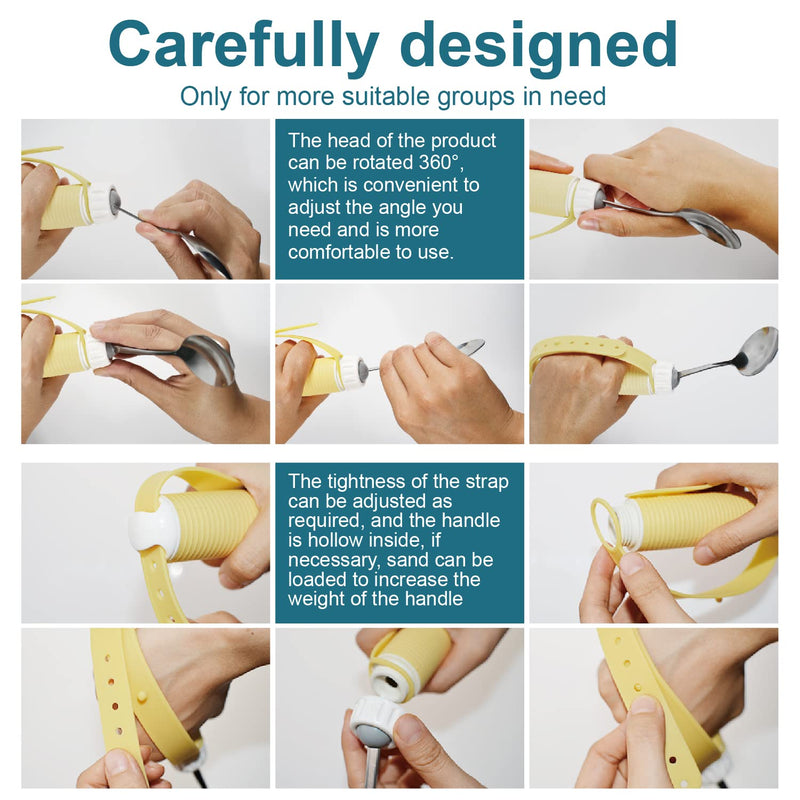 Fstcrt Cutlery For Parkinson Patient Set, Non-Slip Spoon And Fork For Elderly, Suitable For Elderly, Disabled, Parkinson'S Disease And Arthritis Patients, Harness For Children - NewNest Australia
