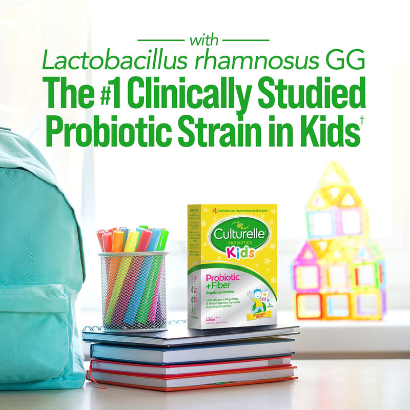 Culturelle Kids Regularity Probiotic & Fiber | Helps Restore Regularity & Keeps Kids' Digestive Systems Running Smoothly* | 24 Single Packets 24 Count (Pack of 1) - NewNest Australia