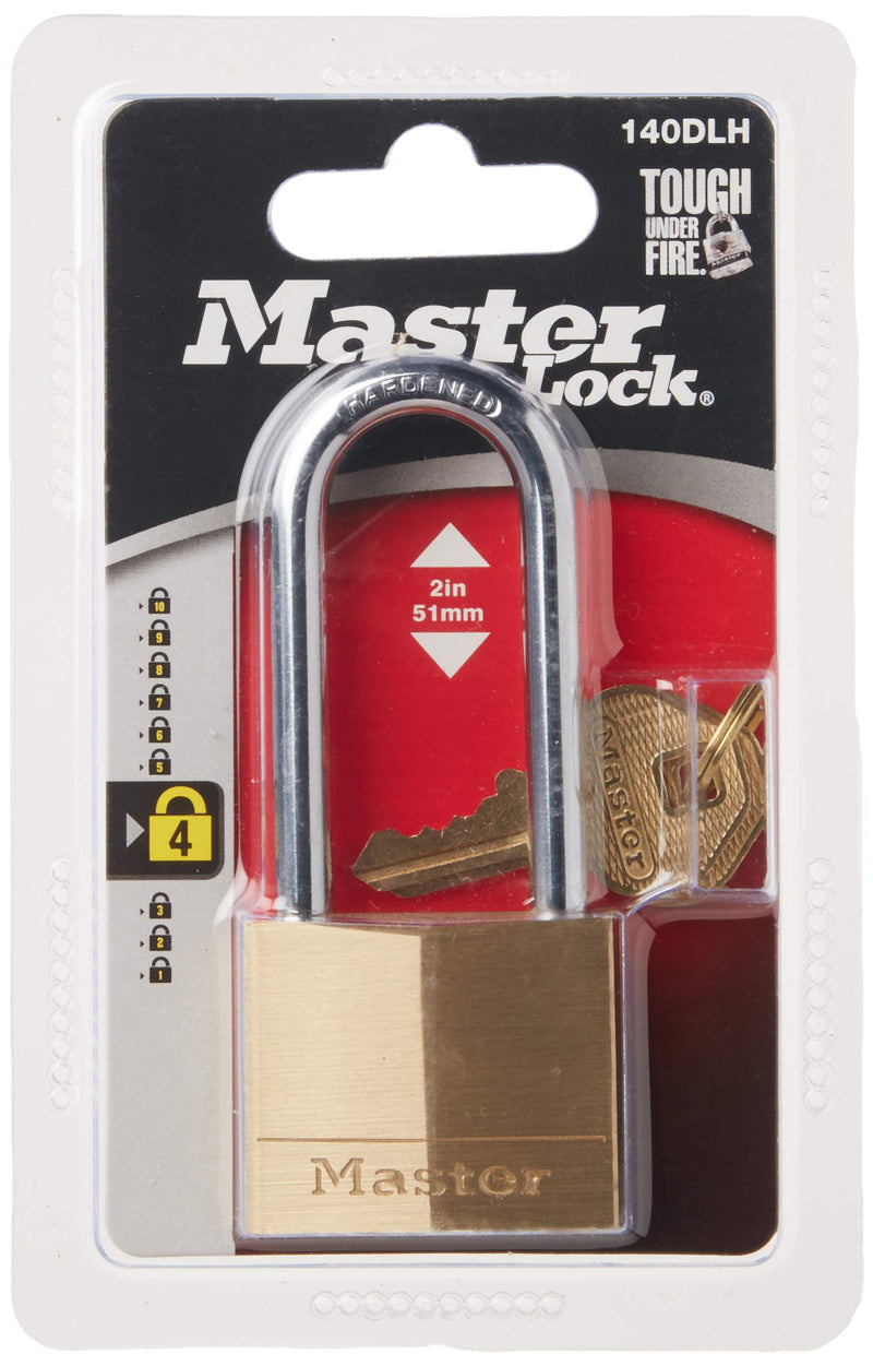 Master Lock 140DLH Padlock, 1 Pack, Bronze/Silver Extra Long Shackle - NewNest Australia