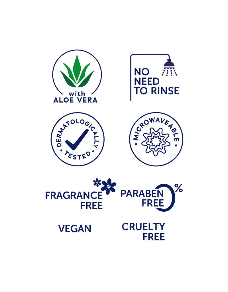 DYMACARE Fragrance-Free Wash Mitts | Rinse Free Microwaveable Adult Bed Bath Wet Wash Gloves | with Aloe Vera | Latex, Lanolin and Alcohol Free (1 Pack (8 Mitts in Total)) 1 Pack (8 mitts in total) - NewNest Australia