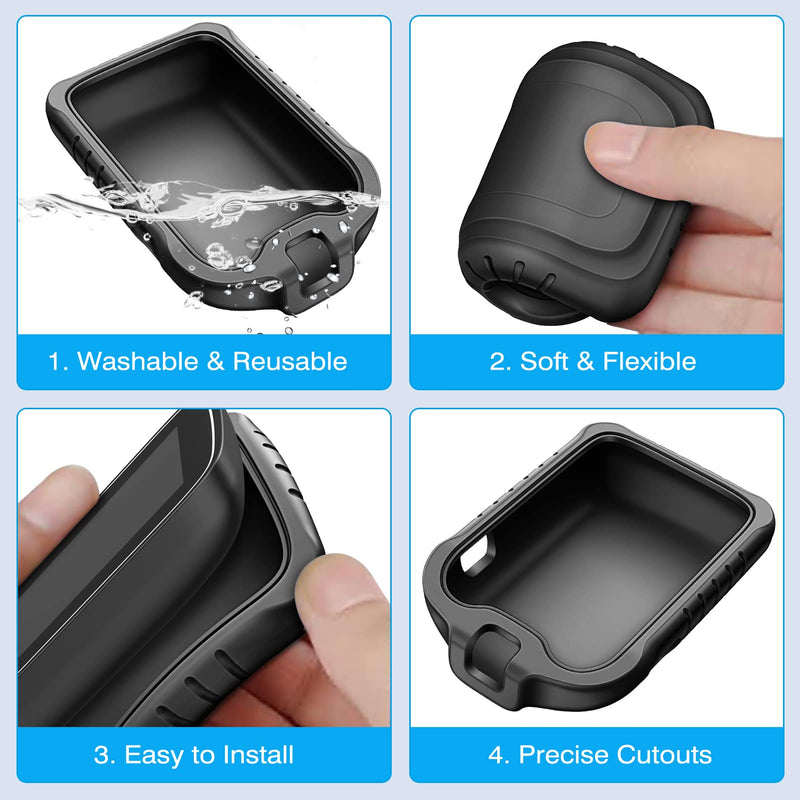 MEDMAX Silicone Case for Freestyle Libre 2 / Libre Reader, Lightweight Shockproof Anti Slip Protective Cover Soft Gel Skin with Raised Bevel for Freestyle Libre 2 & Libre (Black) Black - NewNest Australia