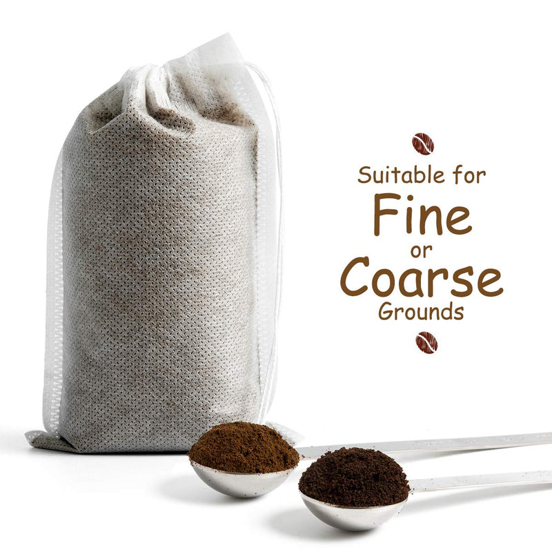 Disposable Cold Brew Coffee Filters - 60 Count Single Use Filter Sock Packs Fine Mesh Brewing Bags for Concentrate, Iced Coffee Maker, French/Cold Press Kit, Tea in Mason Jar, 8 x 12 Inches - NewNest Australia