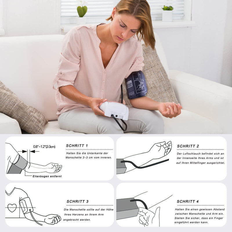 Extra Large Blood Pressure Cuff Arm For Omron, Feifuns 8.6 - 20.5 Inch Xl Replacement Cuff For Large Arm Blood Pressure Cuff For Large Arm Gray (Bp Device Not Included) - NewNest Australia