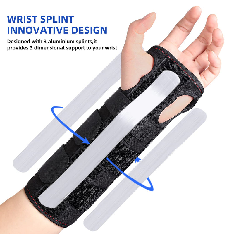 Offertrte Carpal Tunnel Splint, Wrist Brace For Men And Women, Adjustable Compression Wrist Support For Right And Left Hands For Wrist Pain Relief, Tendonitis, Arthritis, Sprains - NewNest Australia