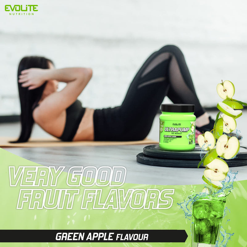 Evolite Nutrition Pre Workout Booster "Ultra Pump" 420 G - Booster Fitness Powder With Creatine Monohydrate And Caffeine - Preworkout - L Arginine - Beta Alanine - Citrulline - NewNest Australia