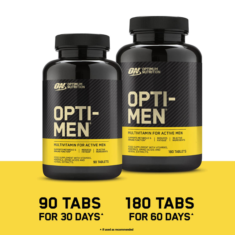 Optimum Nutrition Opti-Men Multivitamin Supplements for Men with Vitamin D, Vitamin C, Vitamin A and Amino Acids, 30 Servings, 90 Capsules 90 Count (Pack of 1) - NewNest Australia