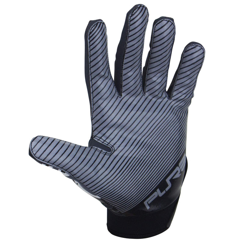 Pure Athlete Football Receiver Gloves – Elite-Stick Silicone Gripping Technology – Adult/Youth Black Youth Large - NewNest Australia