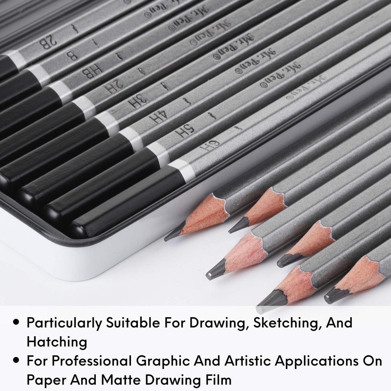 Mr. Pen- Sketch Pencils for Drawing, 14 Pack, Drawing Pencils, Art Pencils, Graphite Pencils, Graphite Pencils for Drawing, Art Pencils for Drawing and Shading, Shading Pencils for Sketching - NewNest Australia