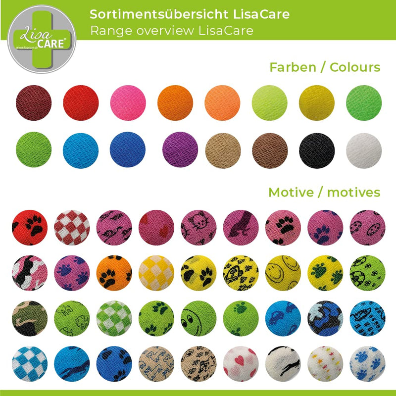 Lisacare Finger Plasters Self-Adhesive Elastic, Waterproof, Dust, Grease And Dirt-Repellent Plasters - Choice Of Colors - 4 Rolls Each 2.5 Cm X 4.5 M 2424 Blue 4 - NewNest Australia
