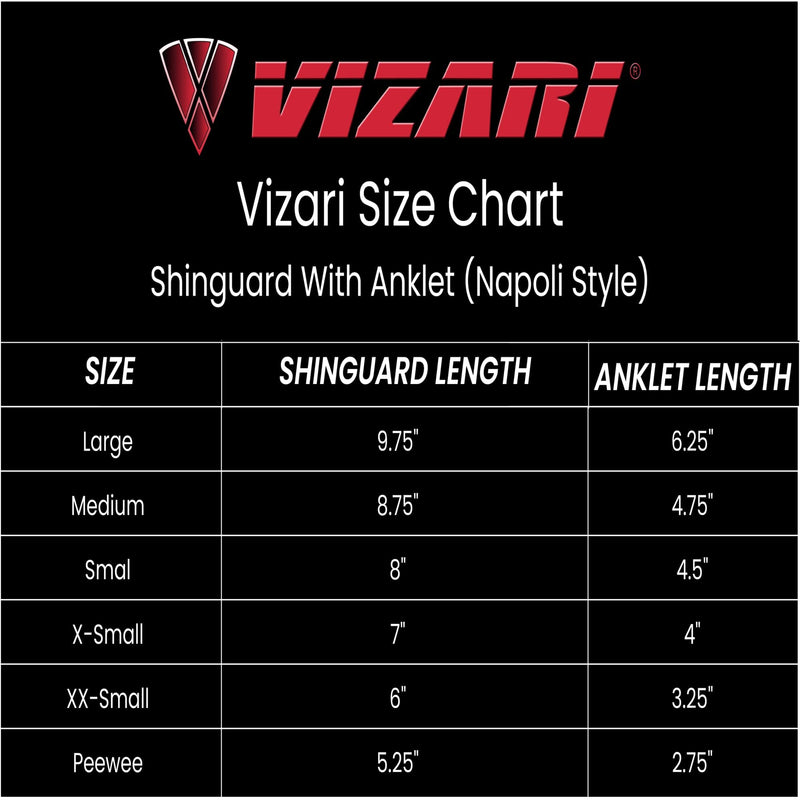 VIZARI Napoli Flexx Kids Soccer Shin Guards Hard PP Shell Shin Guards with Adjustable Straps and Padded Backing - Size PW- Shin Guards with Unique Graphics Stylish for Boys and Girls - NewNest Australia